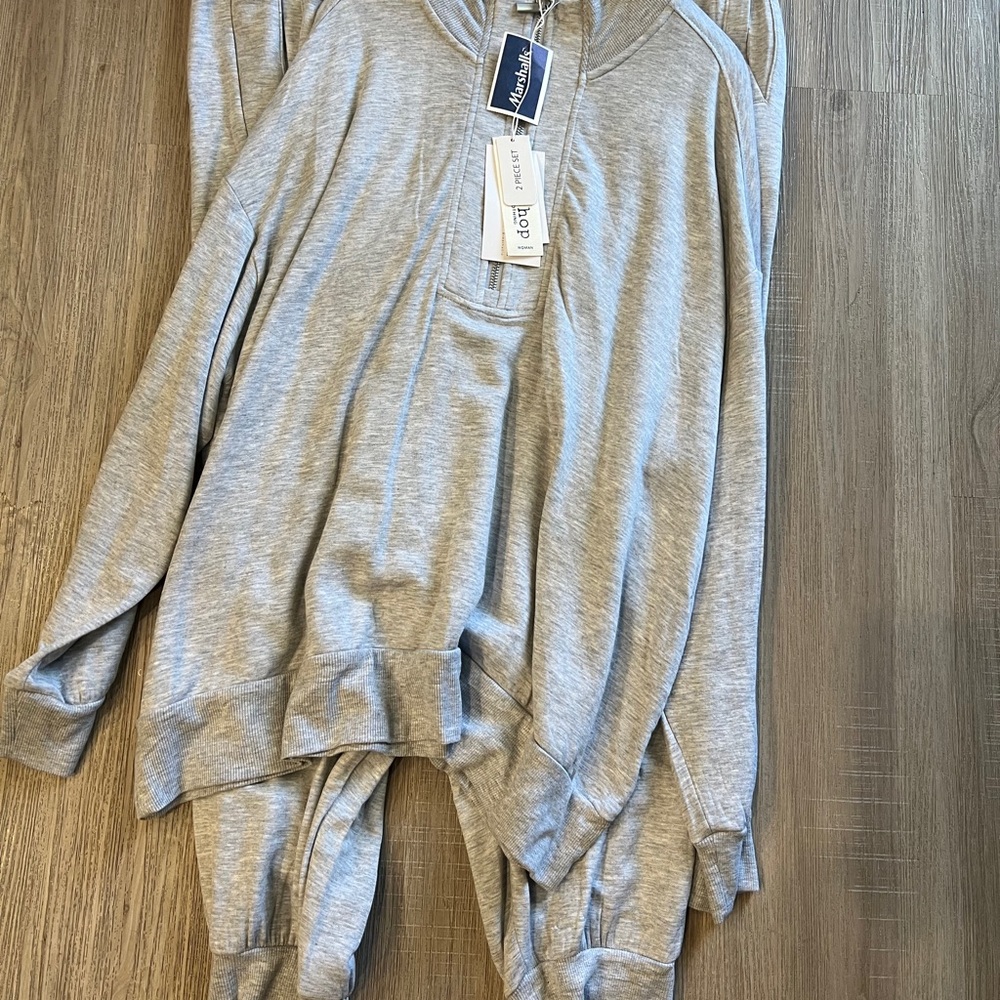 Workshop Republic Clothing Gray Track Pants & Joggers
